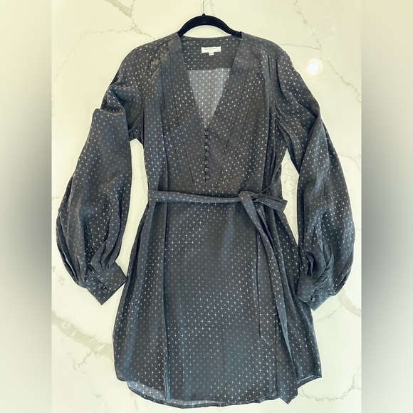Equipment 100% Silk Meadow Dress True Black Multi Size Small - Picture 1 of 3